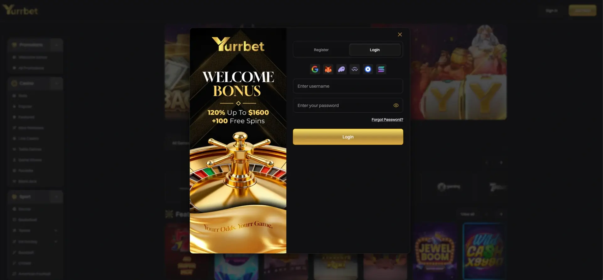 Yurrbet account help and frequently asked questions